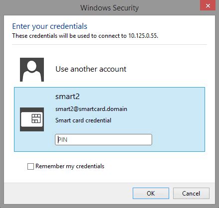 Smart card authentication as MFA for Windows Server (2012 